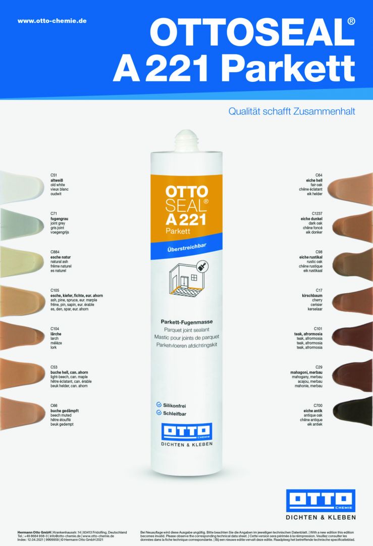 Akrylfugemasse Ottoseal Parkett A221