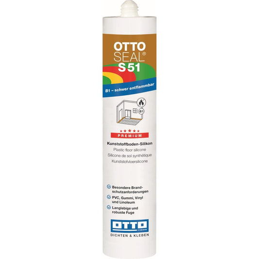 Ottoseal S51 - linoleum, vinyl, gummi og PVC Gulvsilikone