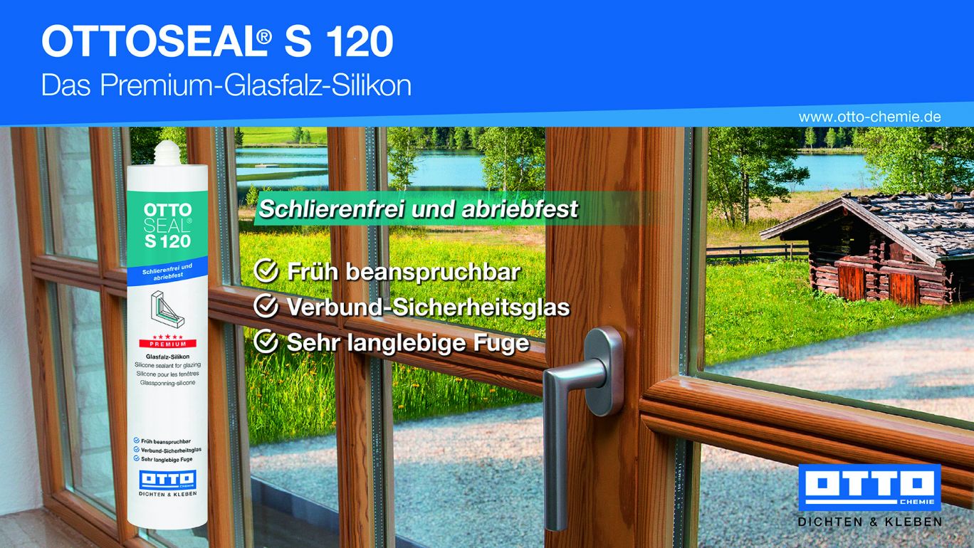 Silikone Glasfalsforsegling Ottoseal S120